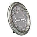 Together Always Silver 5 x 7 Oval Photo Frame