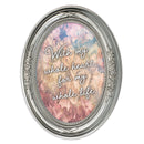 My Whole Heart For My Whole Life Silver 5 x 7 Oval Shaped Wall And Tabletop Photo Frame