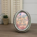 My Whole Heart For My Whole Life Silver 5 x 7 Oval Photo Frame