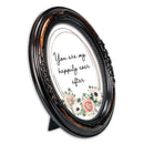 Happily Ever After Amber 5 x 7 Oval Photo Frame