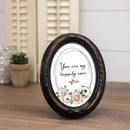 Happily Ever After Amber 5 x 7 Oval Photo Frame