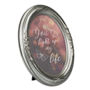 Light Up My Life Silver 5 x 7 Oval Photo Frame