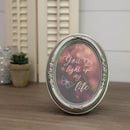 Light Up My Life Silver 5 x 7 Oval Photo Frame