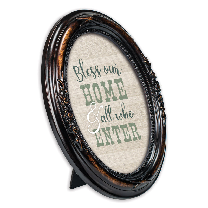 Bless Our Home Amber 5 x 7 Oval Photo Frame