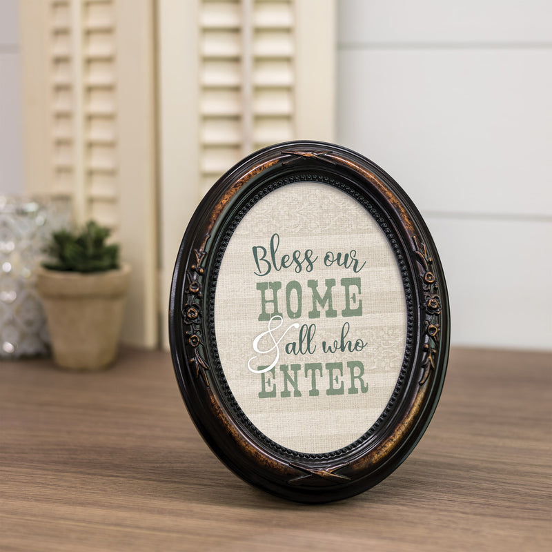 Bless Our Home Amber 5 x 7 Oval Photo Frame