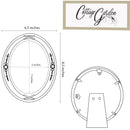 You Deserve The World Amber 5 x 7 Oval Photo Frame