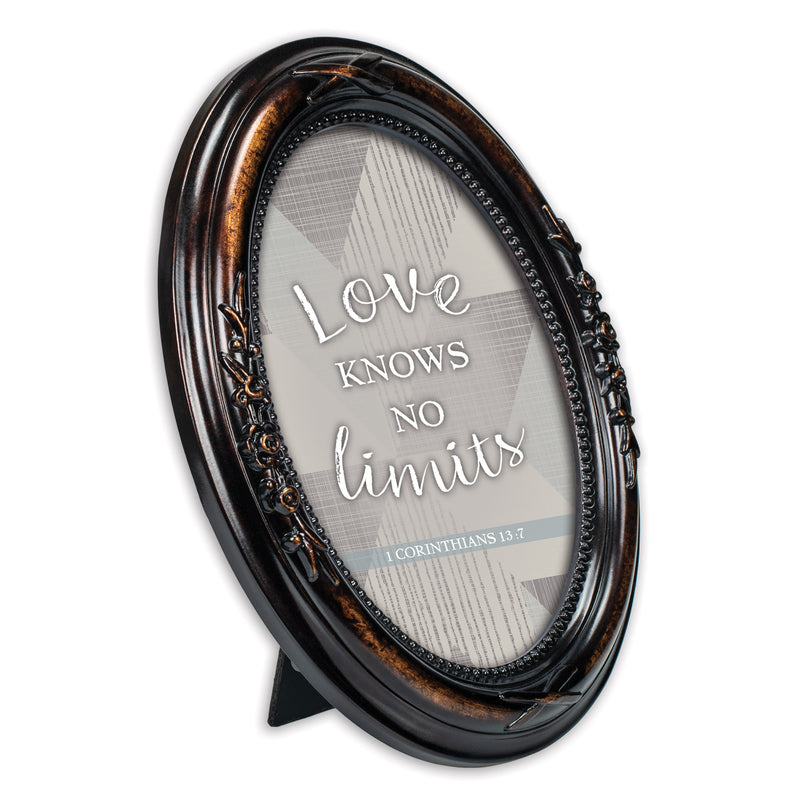 Love Knows No Limits Amber 5 x 7 Oval Photo Frame