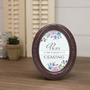 Pray Without Ceasing Mahogany 5 x 7 Oval Photo Frame