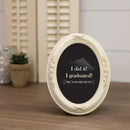 I Did It I Graduated Ivory 5 x 7 Oval Photo Frame