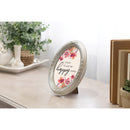 I'll Just Be Happy Today Silver 5 x 7 Oval Photo Frame