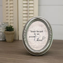 Heart Is So Sweet And Kind Silver 5 x 7 Oval Photo Frame