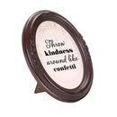 Throw Kindness Like Confetti Mahogany 5 x 7 Oval Photo Frame
