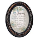Mom Inspires Comforts Burlwood Floral 5 x 7 Oval Photo Frame