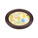 Wonderfully Made Mahogany Floral 5 x 7 Oval Photo Frame