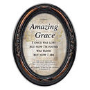 Amazing Grace Burlwood Floral 5 x 7 Oval Photo Frame