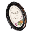 Fall In Love Amber 5 x 7 Oval Wall And Tabletop Photo Frame