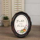 Fall In Love Amber 5 x 7 Oval Wall And Tabletop Photo Frame