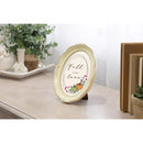 Fall In Love Ivory 5 x 7 Oval Wall And Tabletop Photo Frame