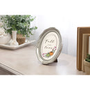 Fall In Love Silver 5 x 7 Oval Wall And Tabletop Photo Frame