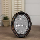Together Always Amber 5 x 7 Oval Wall And Tabletop Photo Frame