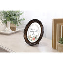 Happily Ever After Amber 5 x 7 Oval Wall And Tabletop Photo Frame