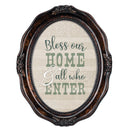 Bless Our Home Amber 5 x 7 Oval Wall And Tabletop Photo Frame