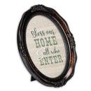 Bless Our Home Amber 5 x 7 Oval Wall And Tabletop Photo Frame