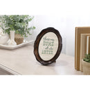 Bless Our Home Amber 5 x 7 Oval Wall And Tabletop Photo Frame