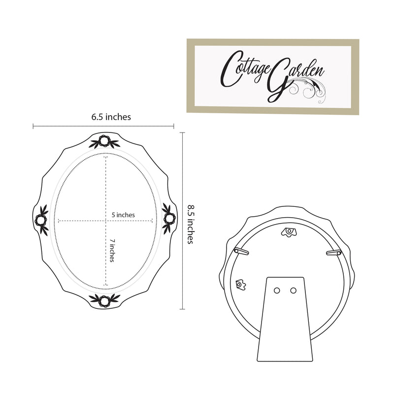 Illustration showing frame dimensions