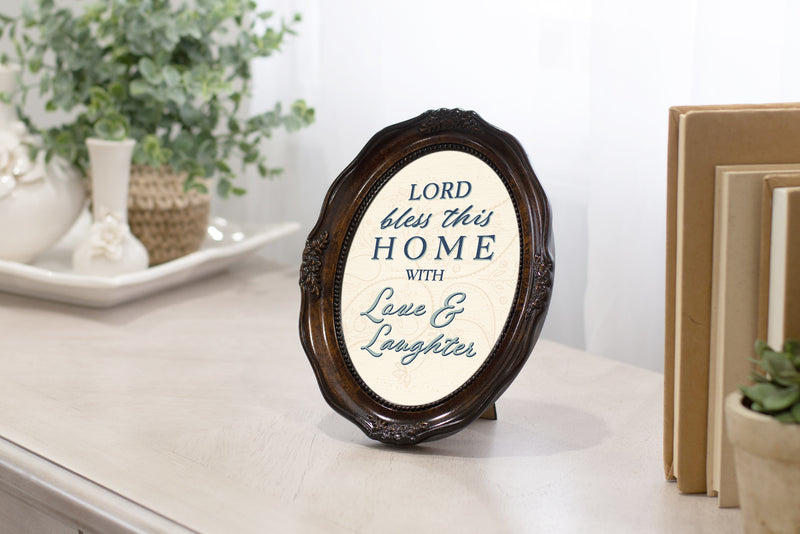 Frame on credenza in home