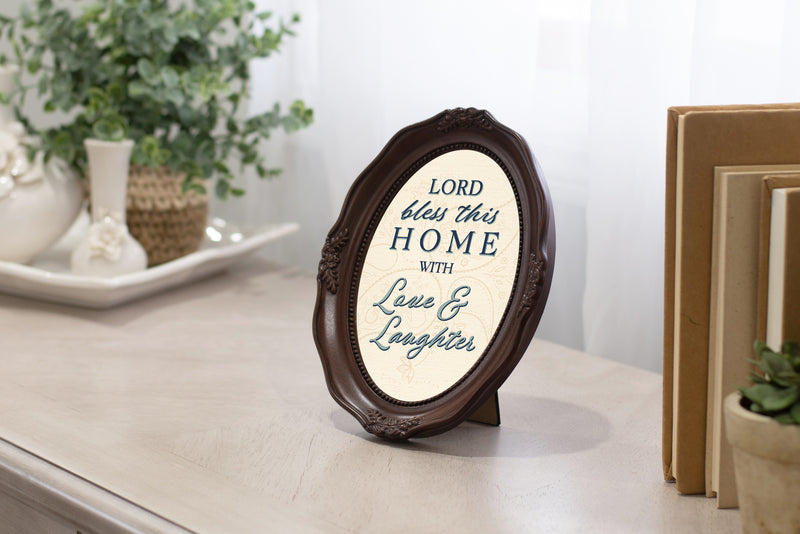 Frame on credenza in home