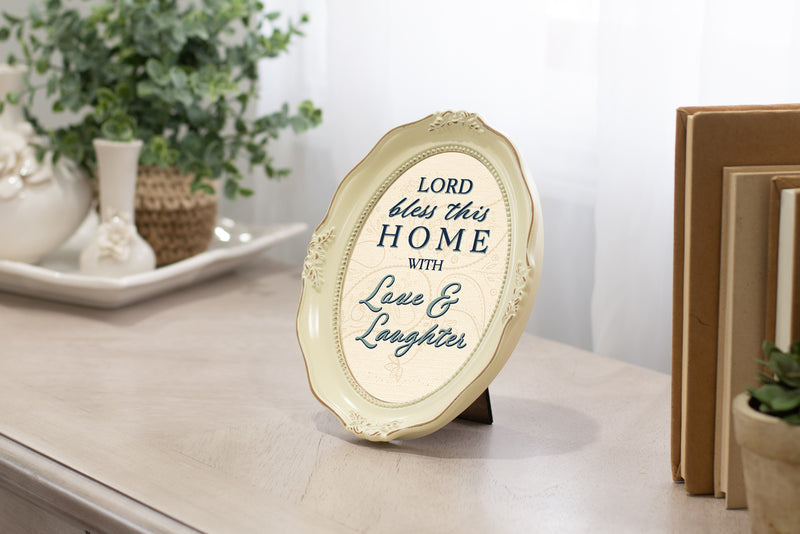 Frame on credenza in home