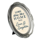 View of left side of frame