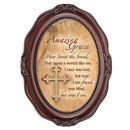 Amazing Grace Sweet The Sound Mahogany Finish Wavy 5 x 7 Oval Table and Wall Photo Frame