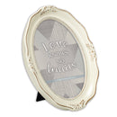 Love Knows No Limits Ivory 5 x 7 Oval Wall And Tabletop Photo Frame