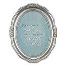 Grandmas Like You Make The World Better Silver 5 x 7 Oval Wall And Tabletop Photo Frame