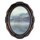Jesus Is The Same Today And Forever Amber 5 x 7 Oval Wall And Tabletop Photo Frame