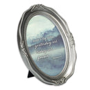 Jesus Is The Same Today And Forever Silver 5 x 7 Oval Wall And Tabletop Photo Frame