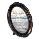 Cottage Garden to Me You are The World Burlwood Finish Wavy 5 x 7 Oval Table and Wall Photo Frame