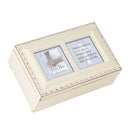 First Communion Know The Joy Ivory Rope Trim Jewelry Music Box Plays Jesus Loves Me