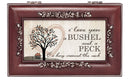 Cottage Garden Love You Bushel Peck Hug Rosewood Jewelry Music Box Plays You are My Sunshine