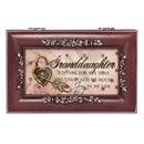 Cottage Garden Granddaughter Unlocked Joy Rosewood Jewelry Music Box Plays You are My Sunshine