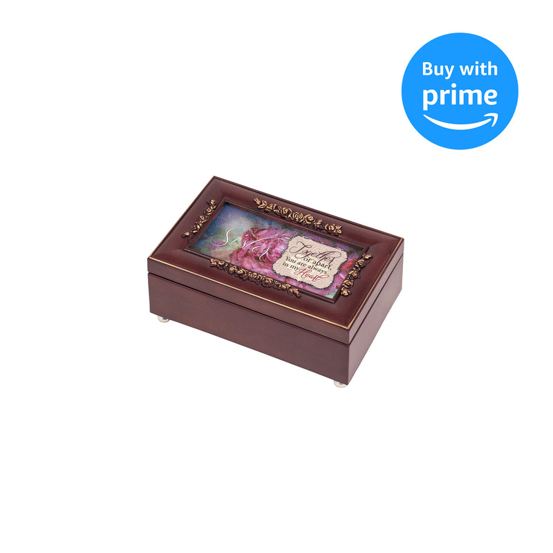 Cottage Garden Granddaughter Unlocked Joy Rosewood Jewelry Music Box Plays You are My Sunshine