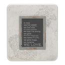 In This House, We Are Real 13.5 x 11.5 Dandelion Impression Plaque