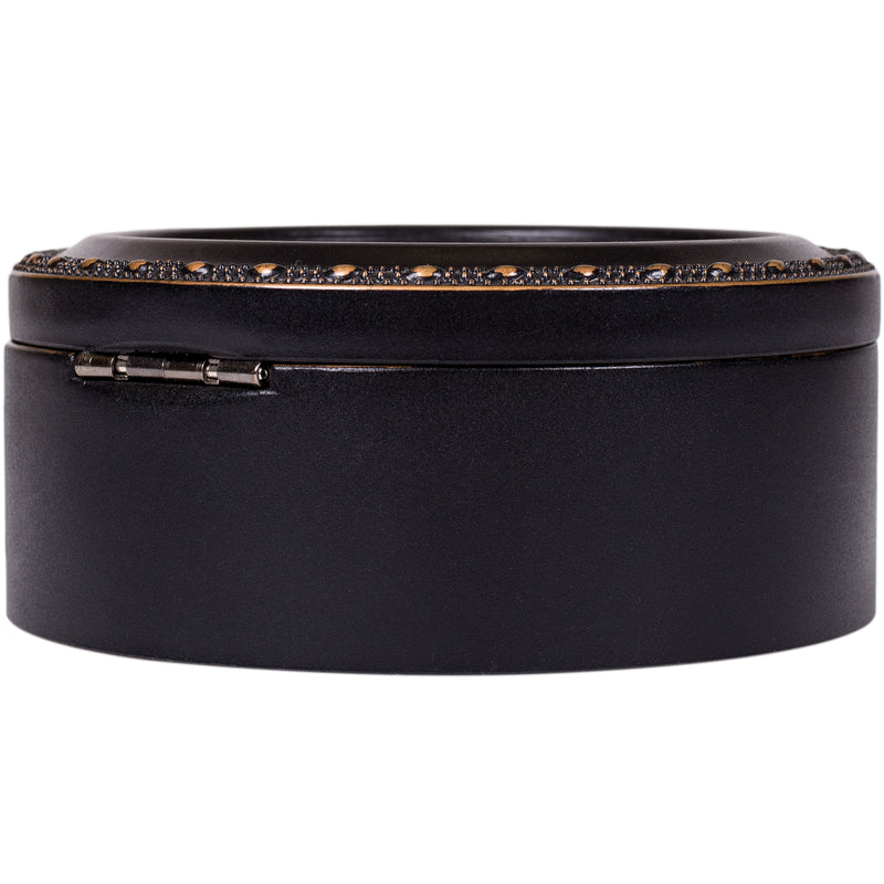 Confirmation Life Be Filled Black Rope Trim Petite Round Keepsake Box