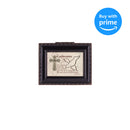 Confirmation Spirit Black Rope Trim Tiny Square Keepsake Box