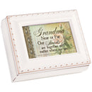 Cottage Garden Nana Treasure Blessed Ivory Rope Trim 4.5 x 3.5 Tiny Square Jewelry Keepsake Box