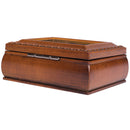 Cottage Garden Memories Love Brown Rope Trim 4.5 x 3.5 Tiny Square Jewelry Keepsake Box