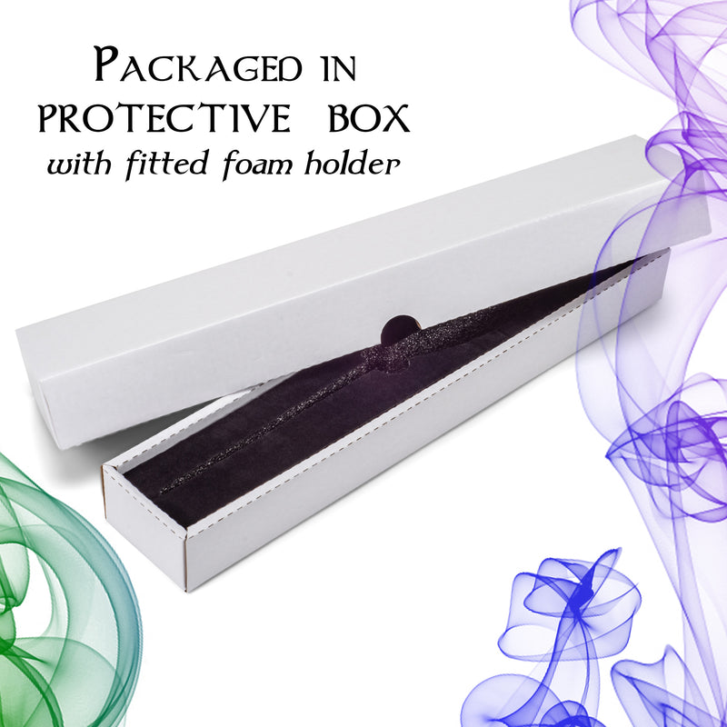 Cottage Garden Ravenwood Silver 13.75 inch Resin Collectible Witch Wizard Cosplay Magic Wand