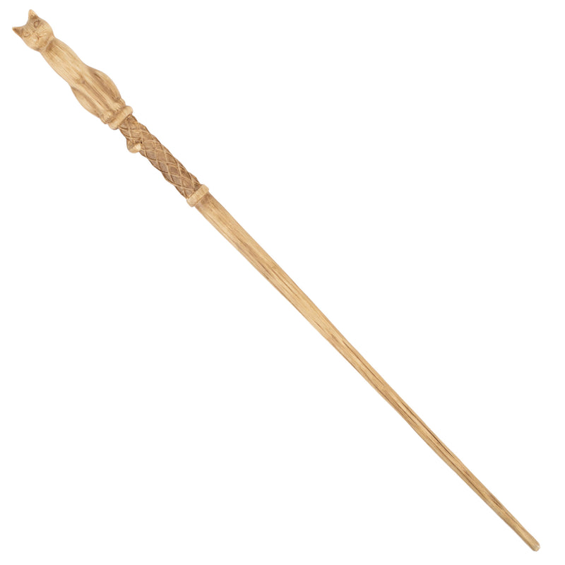 Cottage Garden Luck's Liberty Cat 13.75 inch Resin Collectible Witch Wizard Cosplay Magic Wand